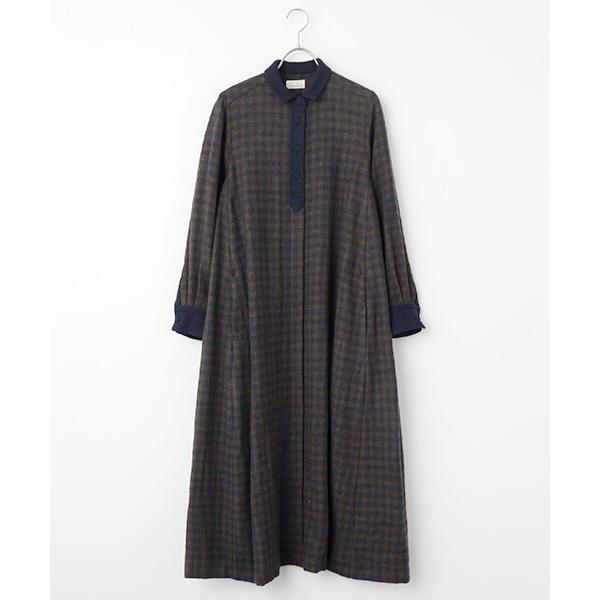 Harriss / ハリス ウールガーゼシャツワンピース