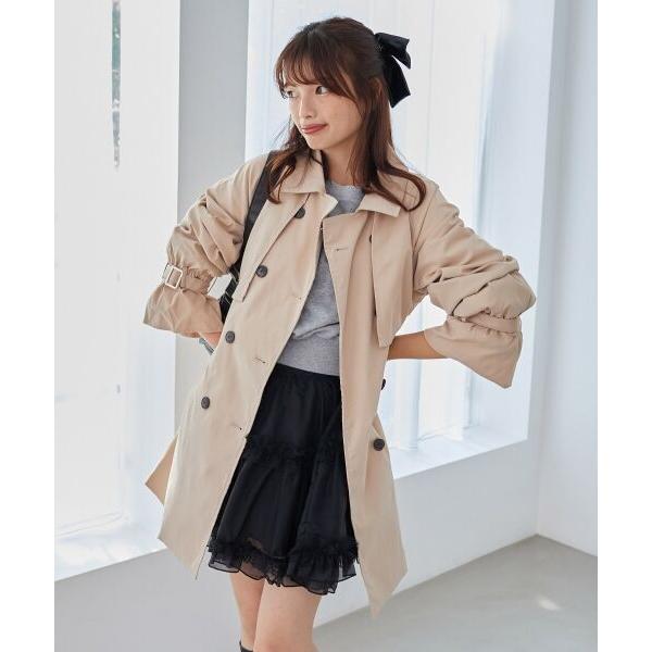 MAJESTIC LEGON / マジェスティックレゴン ビット付ミディトレンチコート