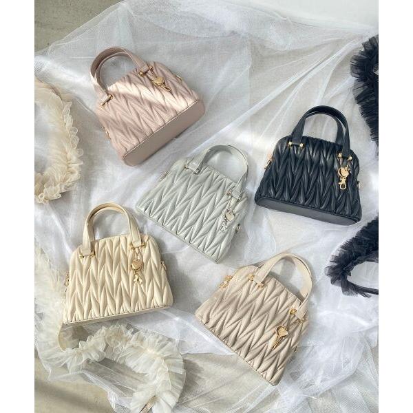 MAJESTIC LEGON / マジェスティックレゴン ♯チャームセットキルティングバッグ