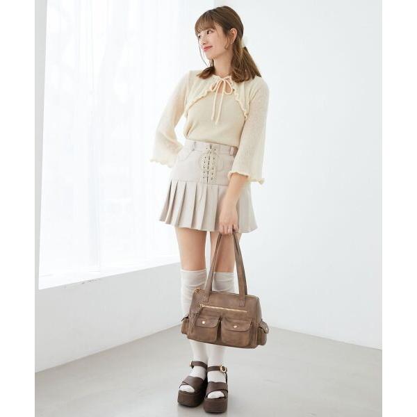 MAJESTIC LEGON / マジェスティックレゴン デコルテオープンメッシュニット
