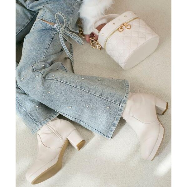 MAJESTIC LEGON / マジェスティックレゴン フカフカヒールストレッチブーツ