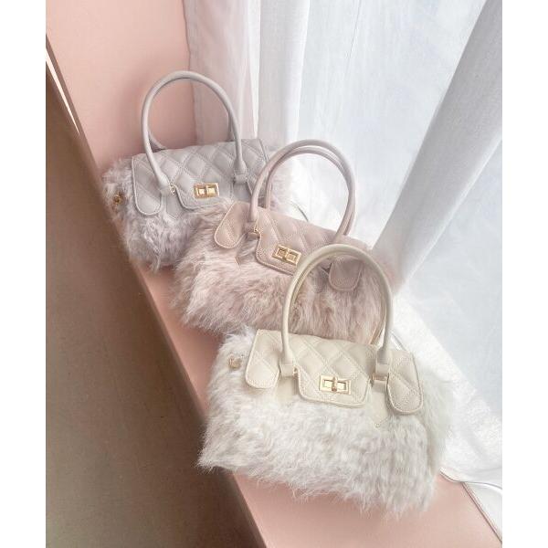 MAJESTIC LEGON / マジェスティックレゴン キルティングフラップファーバッグ