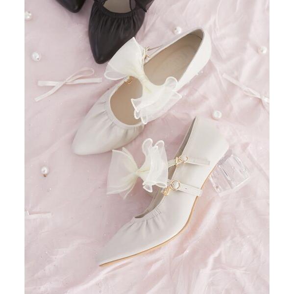 MAJESTIC LEGON / マジェスティックレゴン 2WAYリボンキラキラヒールパンプス