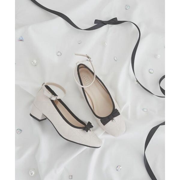 MAJESTIC LEGON / マジェスティックレゴン キルティングリボンパンプス