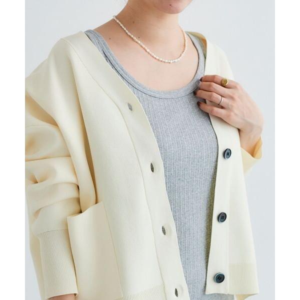 le.coeur blanc / ルクールブラン 《手洗い可能》ランダムテレコUネックタンク