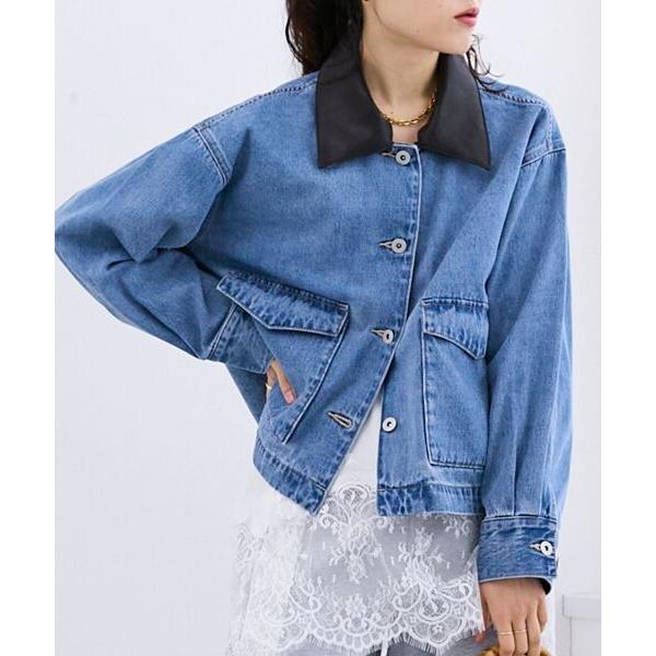 le.coeur blanc / ルクールブラン 異素材エリデニムジャケット