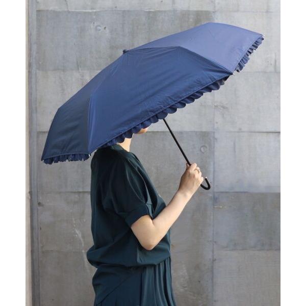 le.coeur blanc / ルクールブラン PUヒートカットフリルミニ コンパクト折りたたみ傘