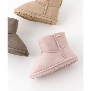 petit main / プティマイン フェイクムートンブーツ