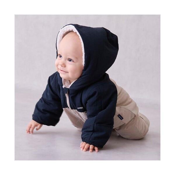 petit main / プティマイン 配色切替ジャンプスーツ