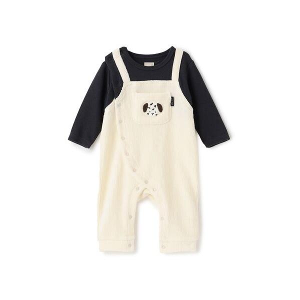 petit main / プティマイン アニマルサロペ風カバーオール