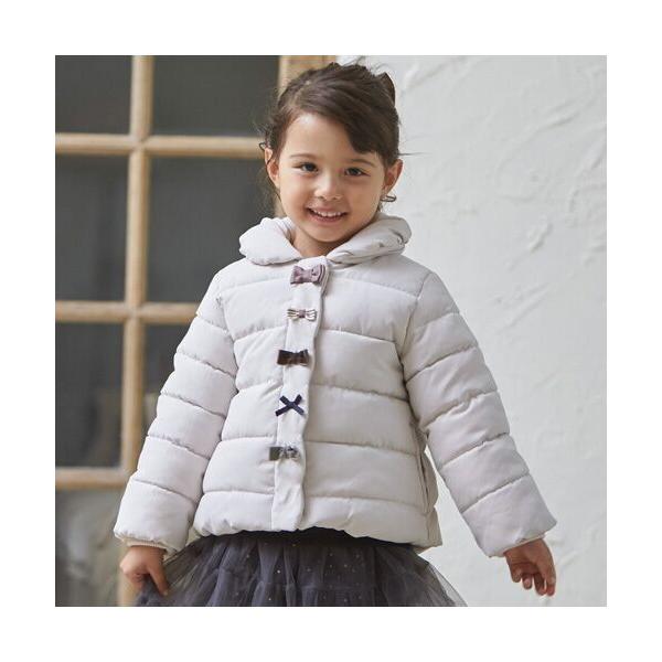 petit main / プティマイン 中綿リボンジャケット