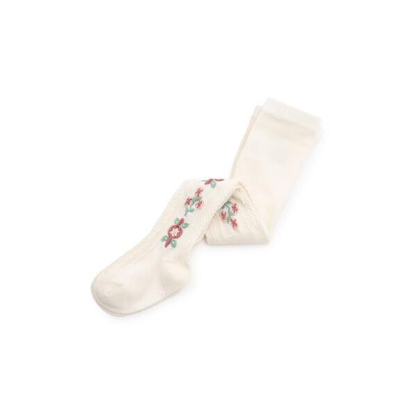 petit main / プティマイン フラワージャガードタイツ