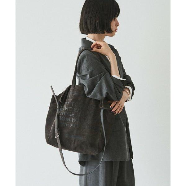 russet / ラシット ステンシルデザインスエード2WAYトートバッグ
