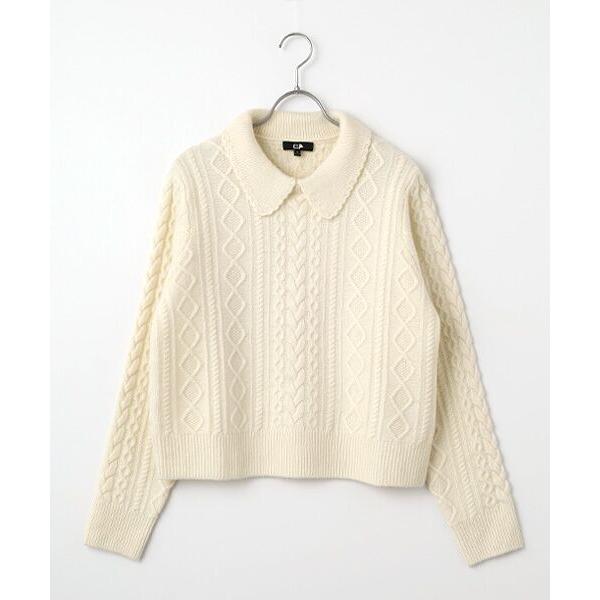 DGBH / ディージービーエイチ 襟付きケーブルニット