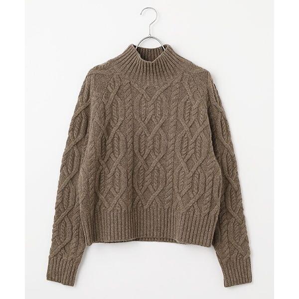 DGBH / ディージービーエイチ ウィメンズ モックネック ケーブル編みニット