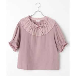 PINK HOUSE / ピンクハウス ダブルガーゼ×カットドビーブラウス