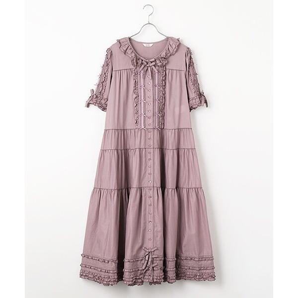 PINK HOUSE / ピンクハウス ローンティアードワンピース