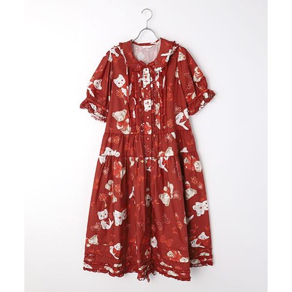 PINK HOUSE / ピンクハウス PINK HOUSE×Momoclo ももクロベアプリントフ...