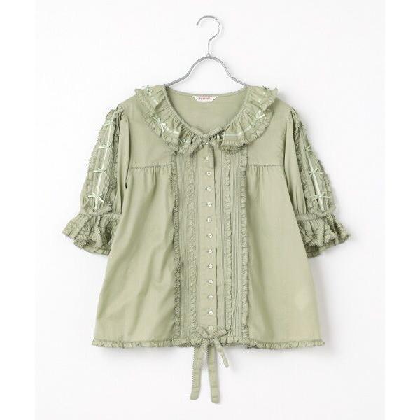 PINK HOUSE / ピンクハウス ローンフリルブラウス