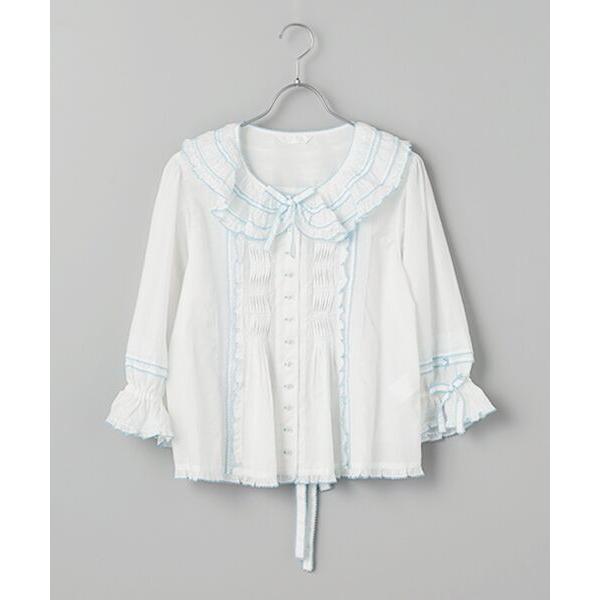 PINK HOUSE / ピンクハウス ローンフリルブラウス