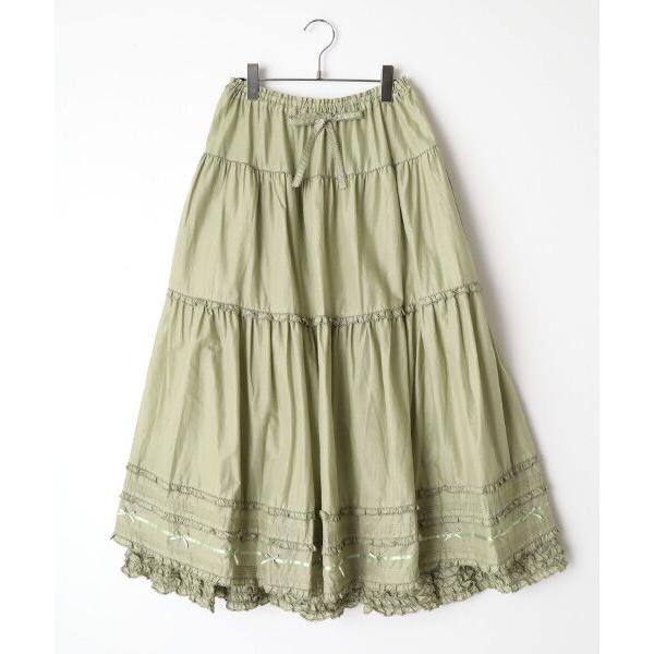 PINK HOUSE / ピンクハウス ローンティアードスカート