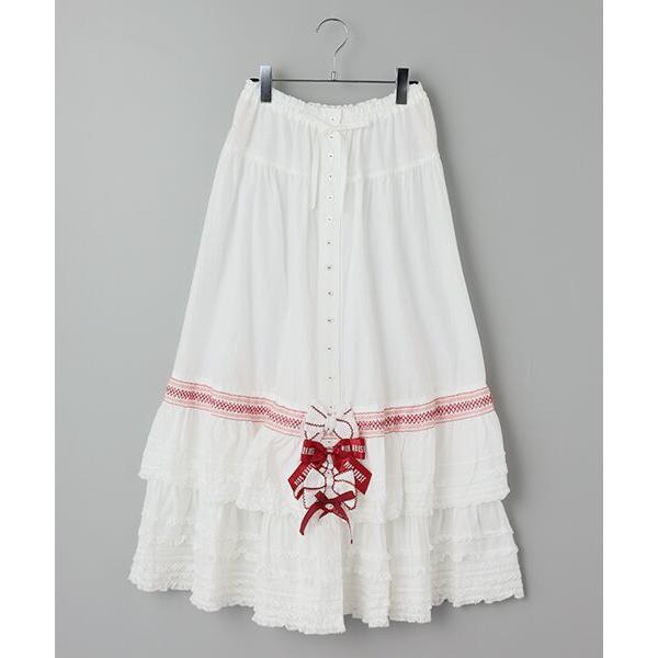 PINK HOUSE / ピンクハウス ●スモック刺繍スカート