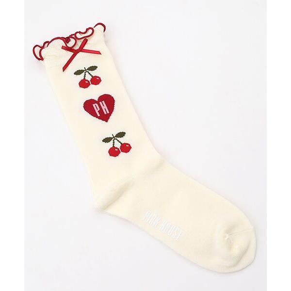 PINK HOUSE / ピンクハウス チェリーモチーフソックス