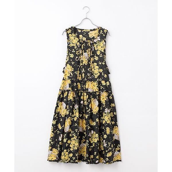 PINK HOUSE / ピンクハウス なのはなプリントミディワンピース