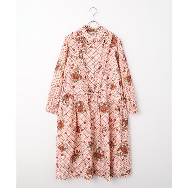 PINK HOUSE / ピンクハウス 苺リースプリントミディワンピース