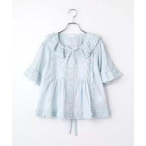 PINK HOUSE（ピンクハウス） 桜Teddy編み込みニットパーカー