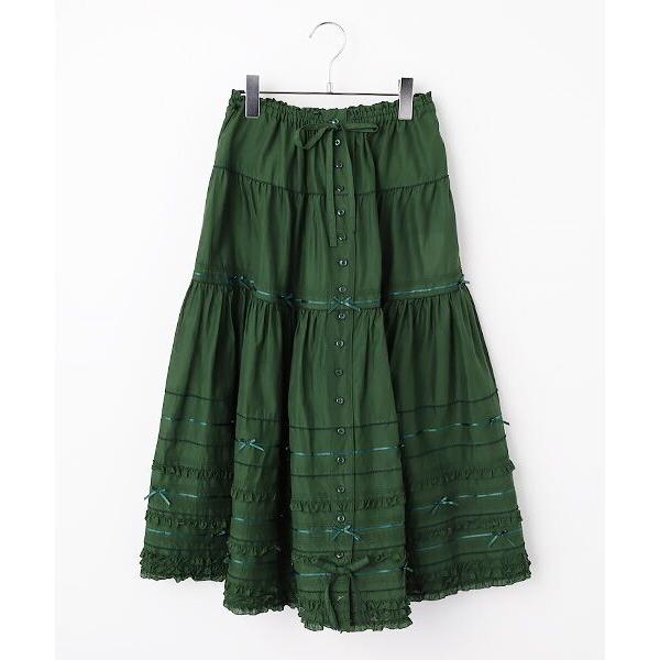 PINK HOUSE / ピンクハウス ローンティアードミディスカート