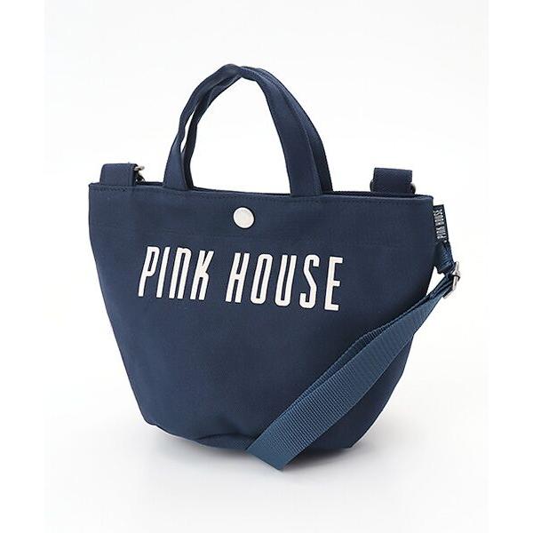 PINK HOUSE / ピンクハウス ショルダー付きロゴプリントミニトート