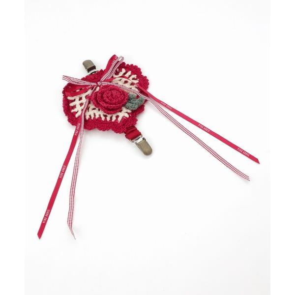 PINK HOUSE / ピンクハウス モチーフ付きハートモチーフニットクリップ