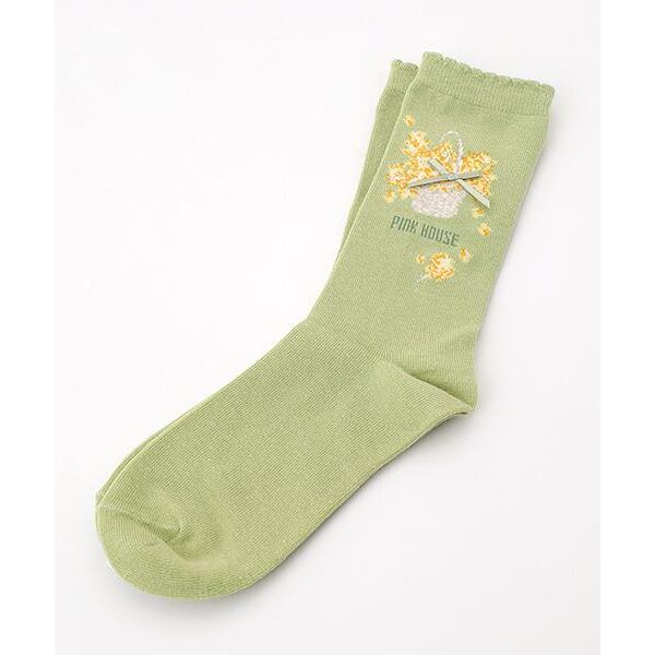 PINK HOUSE / ピンクハウス なのはな柄ソックス