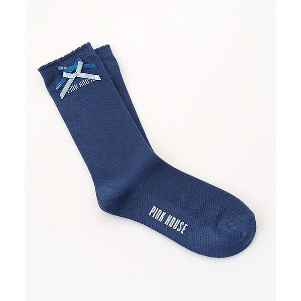 PINK HOUSE / ピンクハウス 配色リボン使いソックス