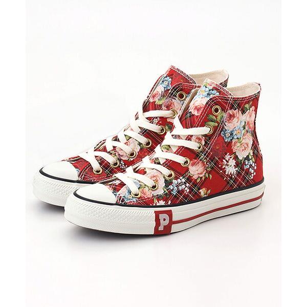 PINK HOUSE / ピンクハウス CONVERSE×PINK HOUSE フラワーチェックプリ...