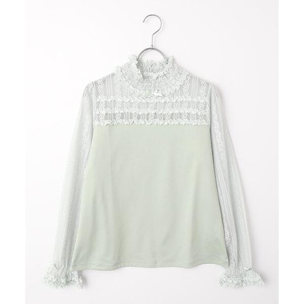 PINK HOUSE / ピンクハウス ウーリーレース使いカットソー