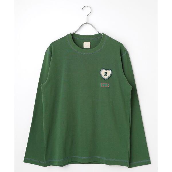 PINK HOUSE / ピンクハウス ハートワッペン使いカットソー