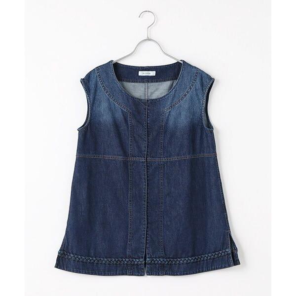 INGEBORG / インゲボルグ ムラ糸デニムチュニック