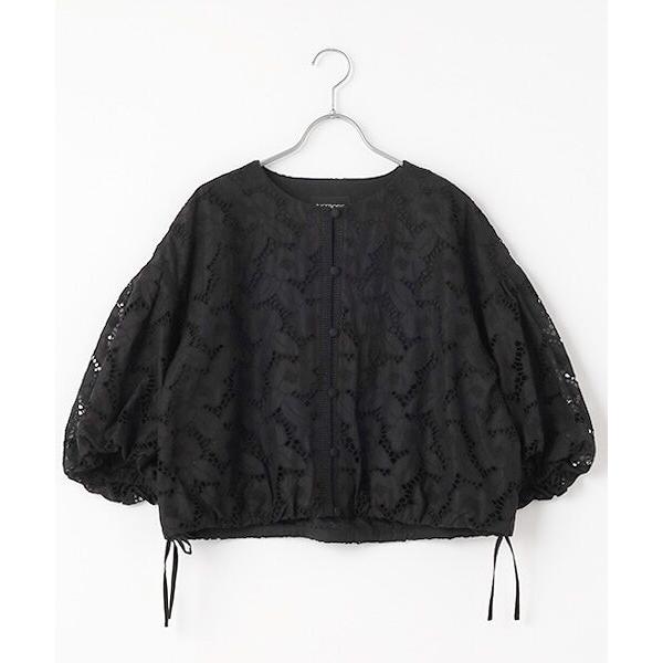 INGEBORG / インゲボルグ コットンレースノーカラージャケット