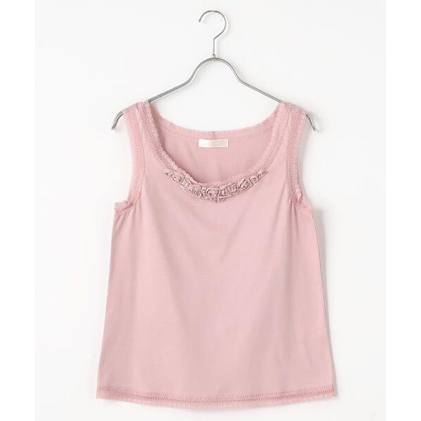 INGEBORG / インゲボルグ フラワーモチーフ付きタンクトップ