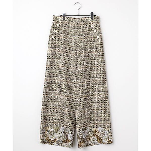 INGEBORG / インゲボルグ リントンフラワーpt.ワイドパンツ