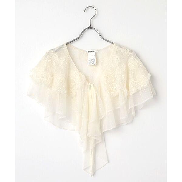 INGEBORG / インゲボルグ カメリアチュールレースフリルストール