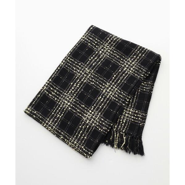 INGEBORG / インゲボルグ リントンビッグチェックツイードストール