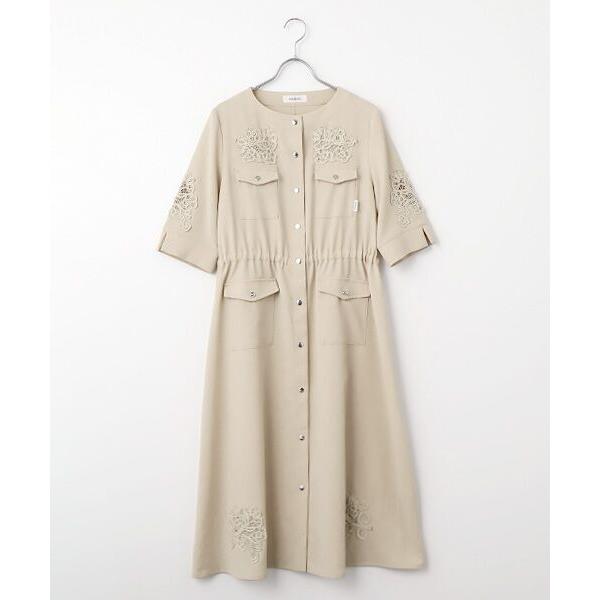 INGEBORG / インゲボルグ 透かしコード刺繍ワンピース