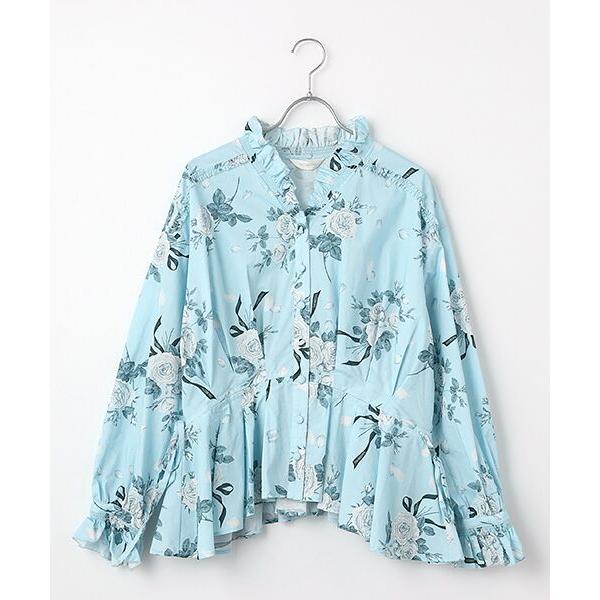 INGEBORG / インゲボルグ エッチングローズpt.ブラウス