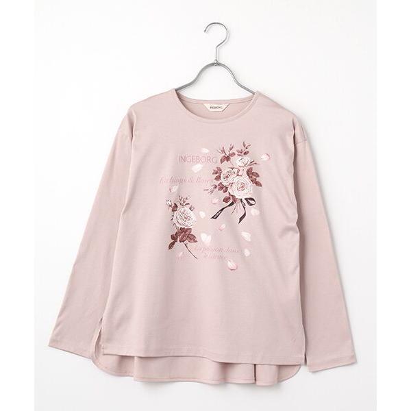 INGEBORG / インゲボルグ エッチングローズワンポイントpt.カットソー