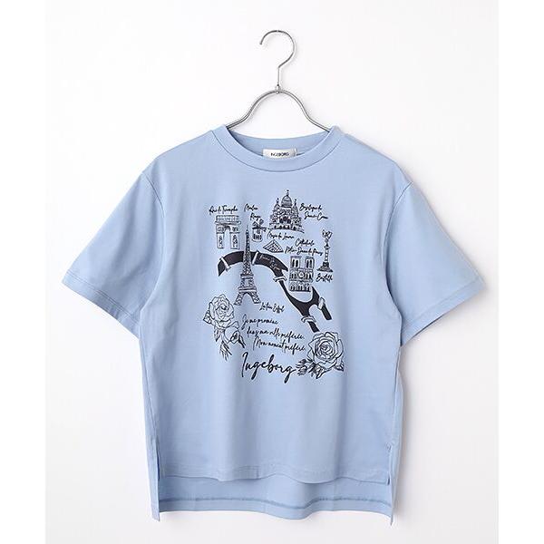 INGEBORG / インゲボルグ フレンチアートプリントカットソー