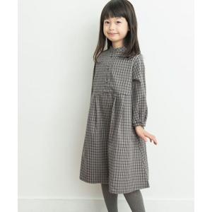 URBAN RESEARCH DOORS / アーバンリサーチ ドアーズ 『親子リンク』チェックバルーンスリーブワンピース(KIDS)｜selectsquare