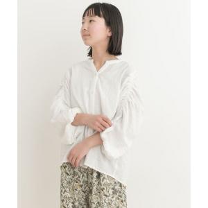 URBAN RESEARCH DOORS / アーバンリサーチ ドアーズ 『WEB/一部店舗限定』『親子リンク』ギャザースリーブブラウス(KIDS)｜selectsquare